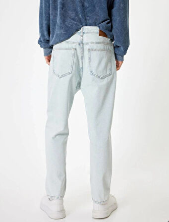 5WAM40157ND Koton Erkek Jean Pantolon AÇIK İNDİGO