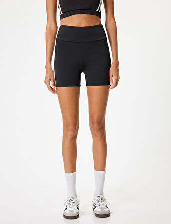 Spor Biker Tayt Ekstra Kısa Biyeli Standart Bel Slim Fit