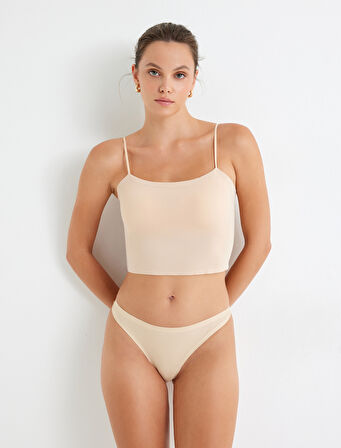 Lazer Kesim Dikişsiz String Külot 