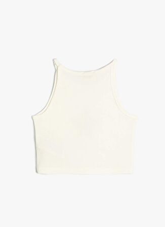 Koton Baskılı Ekru Kadın T-Shirt 4SKG30126AK