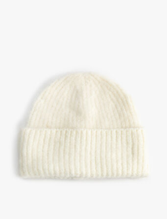 Örgü Bere Yumuşak Dokulu Katlama Detaylı