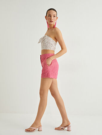 Mini Fisto Şort Astarlı Cepli