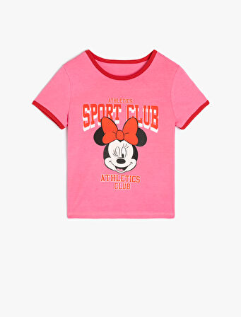 Mickey Mouse Tişört Lisanslı Kısa Kollu Bisiklet Yaka