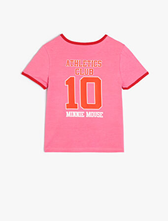 Mickey Mouse Tişört Lisanslı Kısa Kollu Bisiklet Yaka