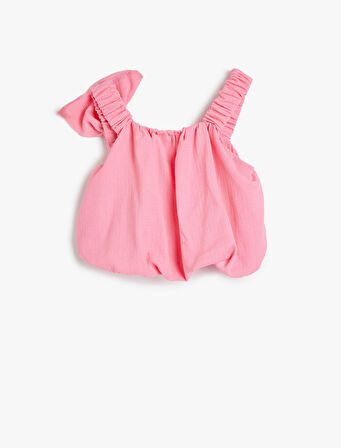 Crop Atlet Askılı Fiyonk Detaylı 