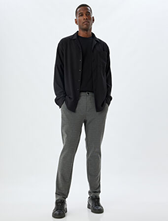 Chino Pantolon Cep Detaylı Viskon Karışımlı