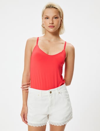 Basic İnce Askılı Atlet Slim Fit