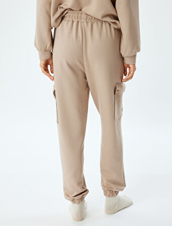 Jogger Pijama Altı Kargo Cepli Örme 