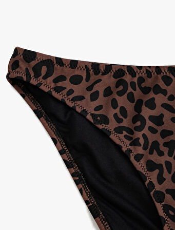 Leopar Bikini Altı Astarlı