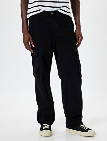 Kargo Kot Pantolon Cep Detaylı Pamuklu