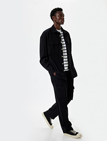 Kargo Kot Pantolon Cep Detaylı Pamuklu