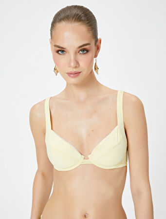 Bikini Üstü Dantel Şeritli Balenli