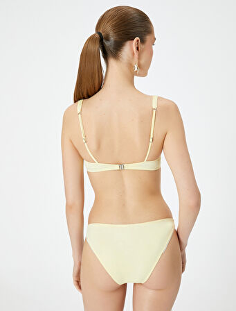 Bikini Üstü Dantel Şeritli Balenli