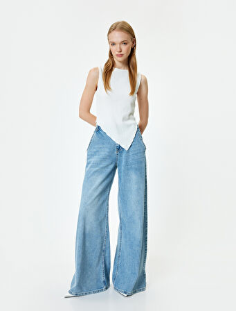 Straplez Bluz Kolsuz Drapeli Slim Fit
