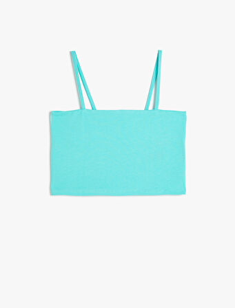 Basic Crop Atlet İnce Askılı Pamuklu 