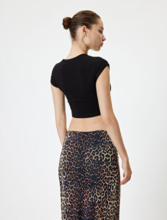 Basic Body Kap Kol Bisiklet Yaka Modal Karışımlı Slim Fit