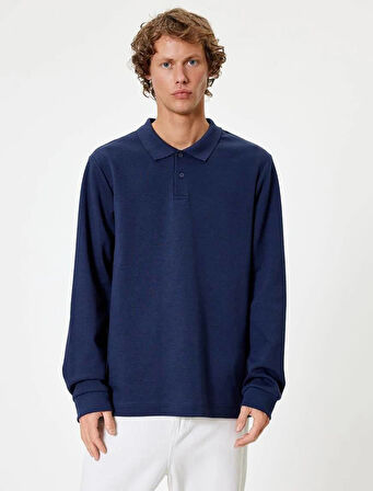5WAM70091MK Koton Erkek Sweat LACİVERT