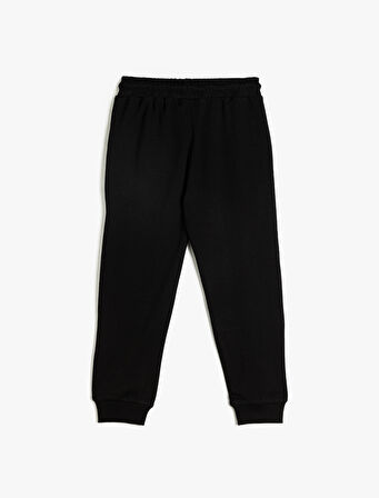 Jogger Eşofman Altı Beli Bağlamalı Cep Detaylı Pamuklu