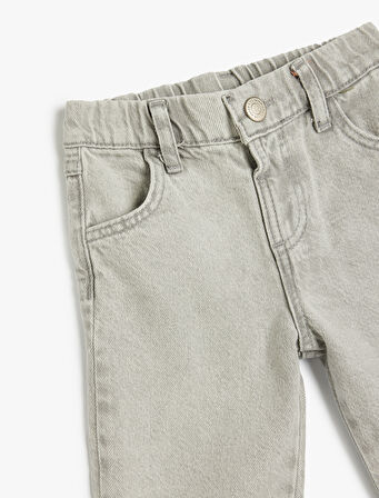 Kot Şort Cepli Pamuklu