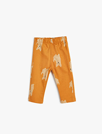 Basic Jogger Eşofman Altı Beli Lastikli Dokulu Pamuklu