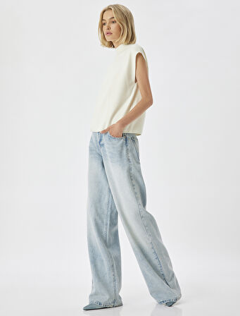 Kolsuz Triko Kazak Dik Yaka 