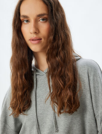 Kapüşonlu Pijama Üstü Uzun Kollu 