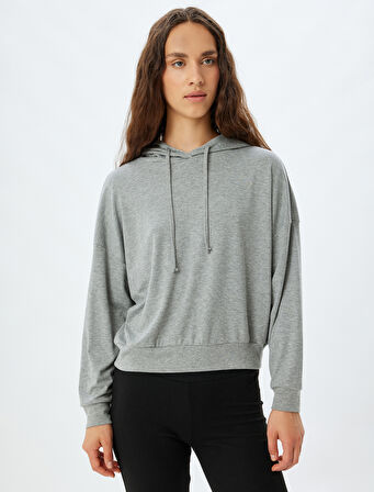 Kapüşonlu Pijama Üstü Uzun Kollu 