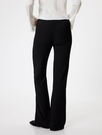 İspanyol Paça Tayt Pantolon Yüksek Bel Skinny Fit