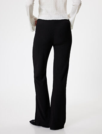 İspanyol Paça Tayt Pantolon Yüksek Bel Skinny Fit