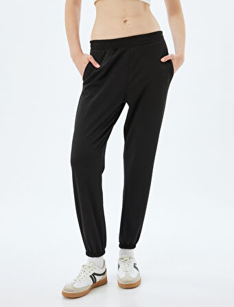 Jogger Eşofman Altı Krep Scuba Kumaş Cepli 