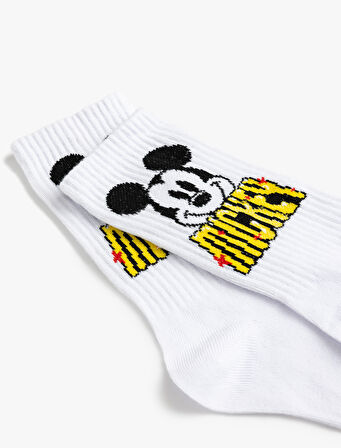 Mickey Mouse Çorap Lisanslı Desenli
