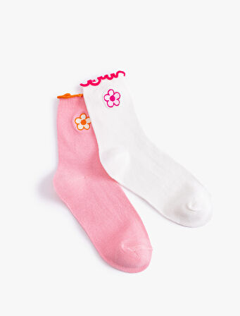 2'li Çiçekli Çorap Seti