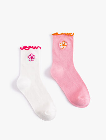 2'li Çiçekli Çorap Seti