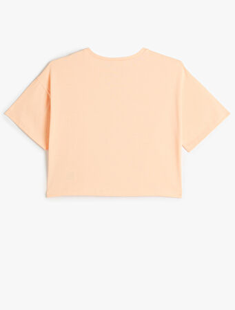 Oversize Anime Tişört Kısa Kollu Bisiklet Yaka Pamuklu