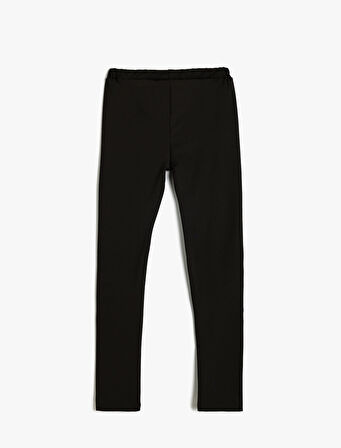 Spor Taytı Slogan Baskılı Beli Lastikli