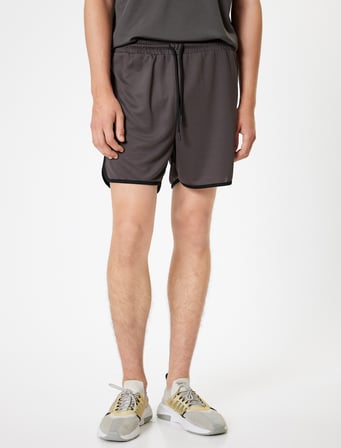 Spor Şort Oversize Beli Bağcıklı Kısa Biyeli