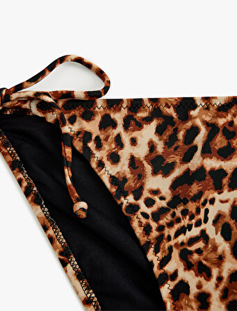 İpli Leopar Bikini Astarlı