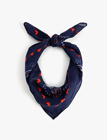 Kare Fular Etnik Desenli