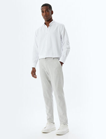 Slim Fit Gömlek Uzun Kollu Pamuk Karışımlı