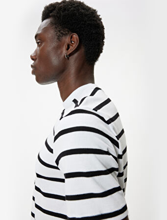 Basic Tişört Bisiklet Yaka Kısa Kollu Pamuklu