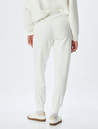 Jogger Eşofman Altı Nervürlü Cepli Modal Kumaş