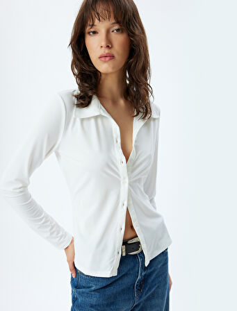 Slim Fit Basic Gömlek Uzun Kollu 