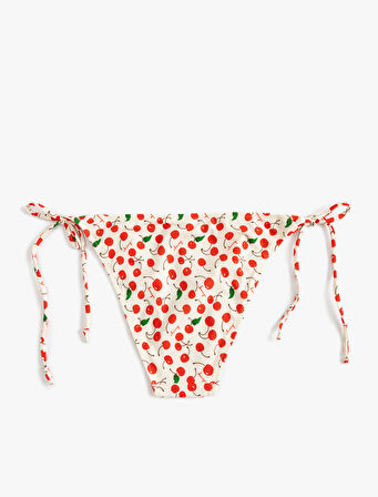 İpli Bikini Altı Meyve Baskılı Astarlı