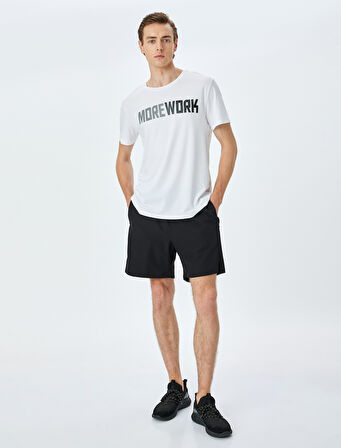 Cepli Beli Bağcıklı Spor Şort