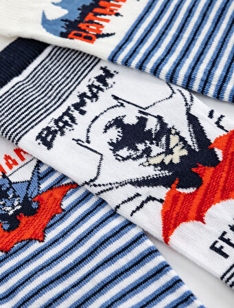 3'lü Batman Baskılı Çorap Seti Lisanslı