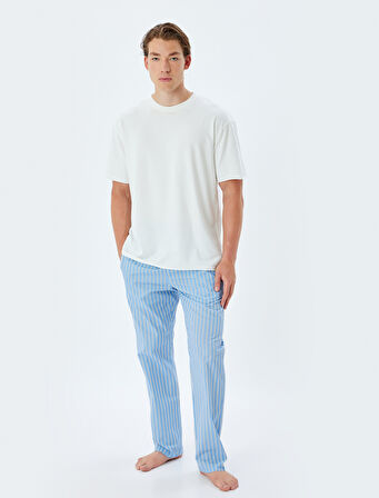 Oversize Pijama Altı Pamuklu Beli Lastikli Cep Detaylı Pamuklu