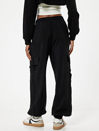 Kargo Jogger Pantolon Beli Bağcıklı Cep Detaylı