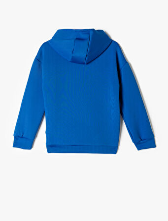 Kapşonlu Sweatshirt Kanguru Cepli Uzun Kollu 