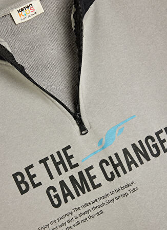 Koton Baskılı Erkek Çocuk  Gri Sweatshırt 5WKB10292TK