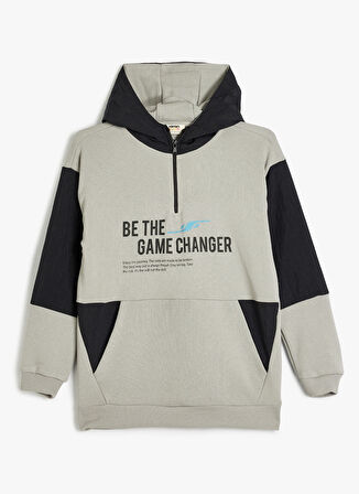 Koton Baskılı Erkek Çocuk  Gri Sweatshırt 5WKB10292TK